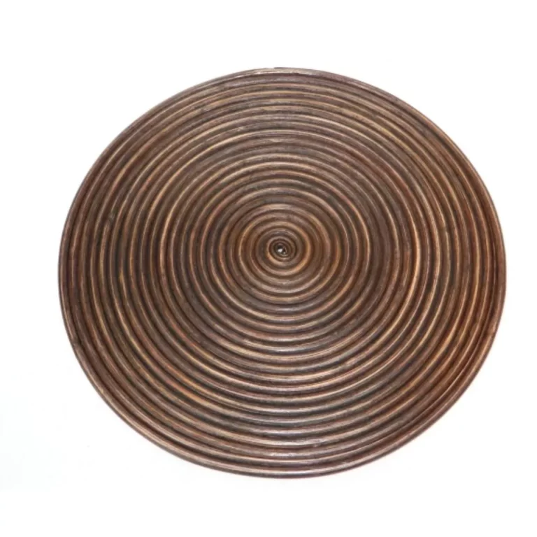 Handwoven Spiral Rattan Placemats Vietnam