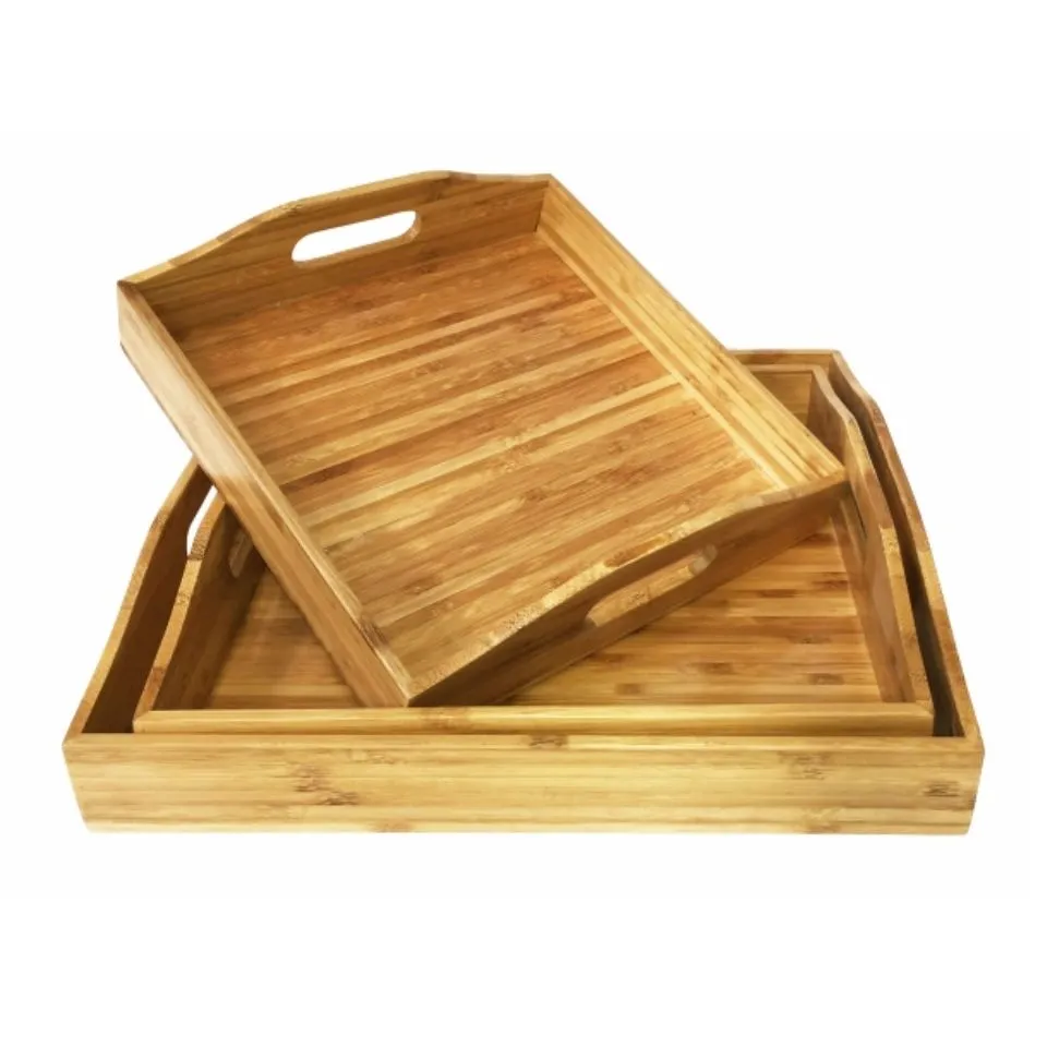 Square Bamboo Serving Tray Hight Quality