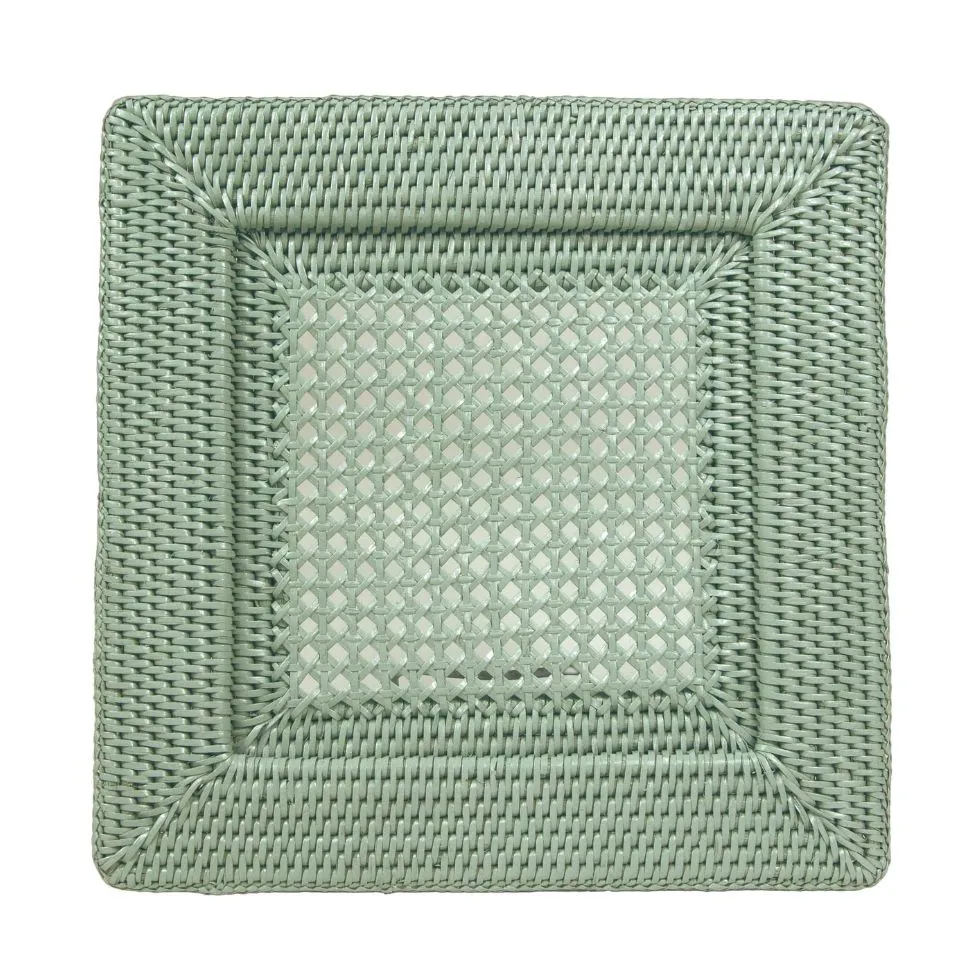 Square Rattan Charger Plate Manufacturer