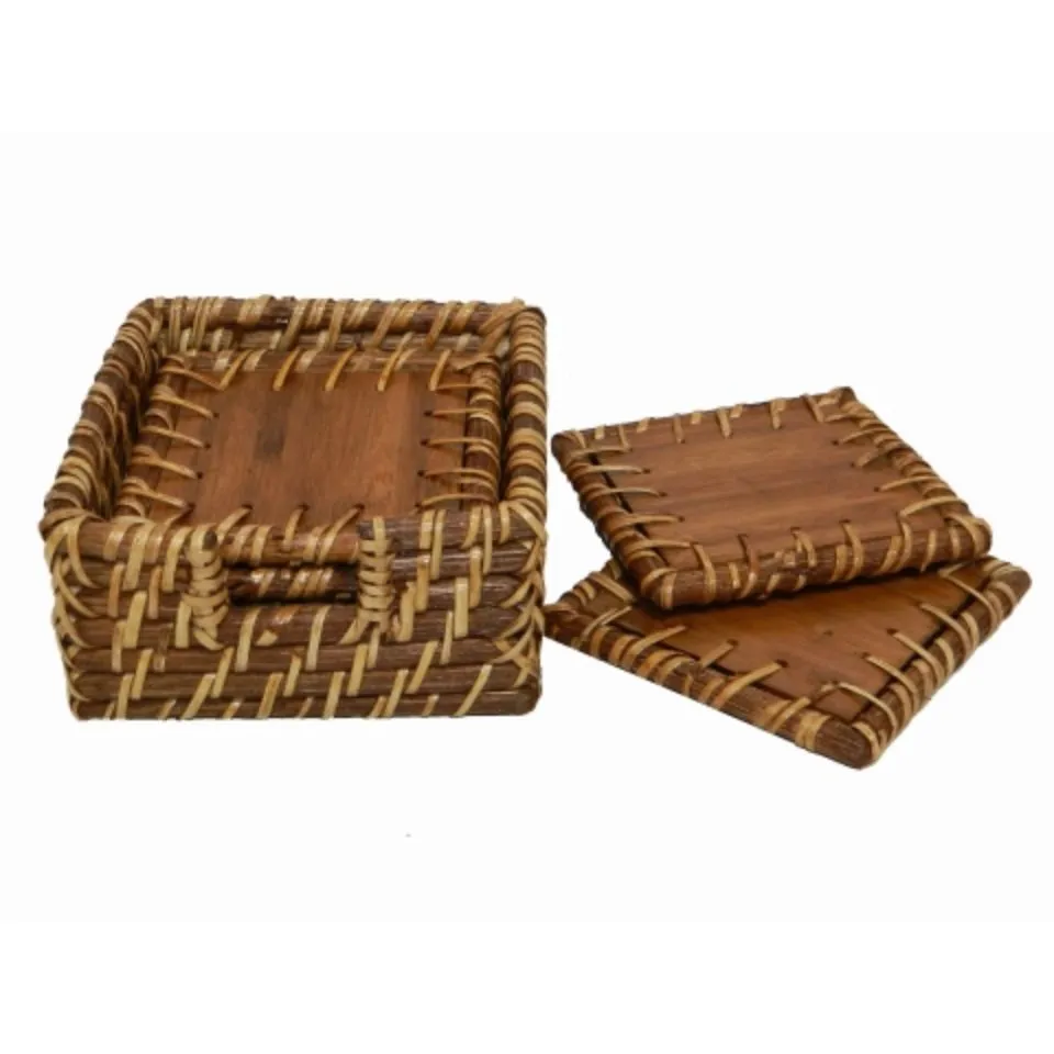 Square Rattan Coasters Short Lead Time