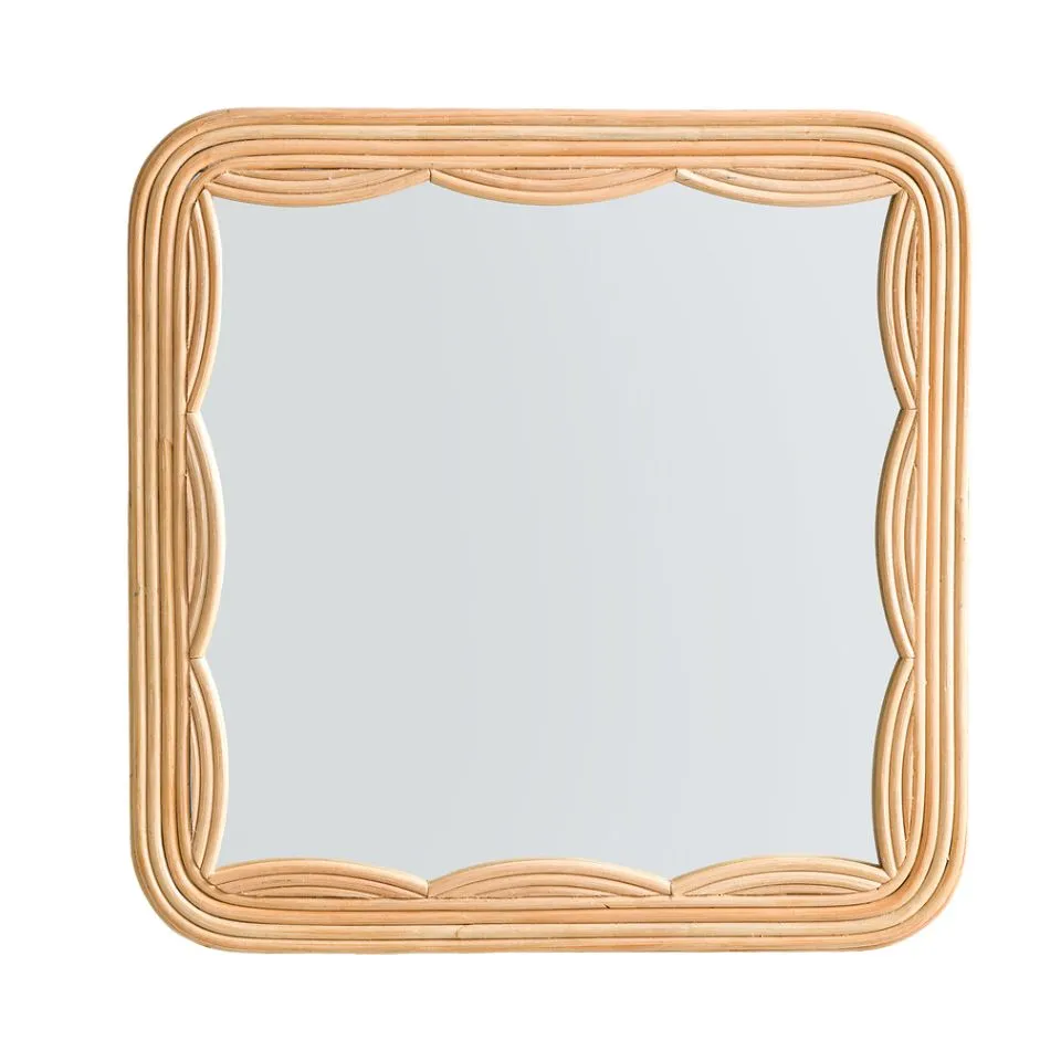 Square Rattan Mirror Manufacturer
