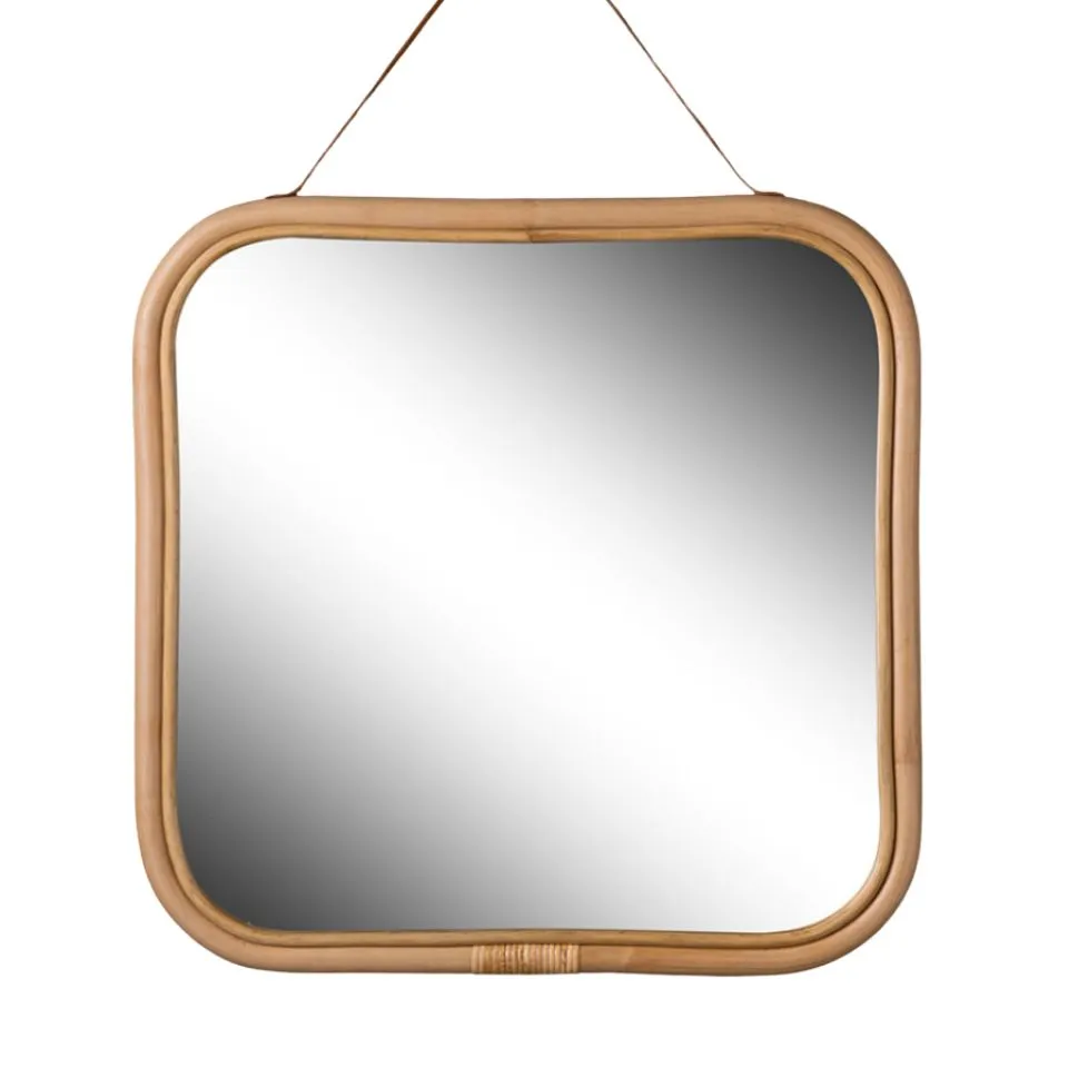 Square Rattan Mirror OEM