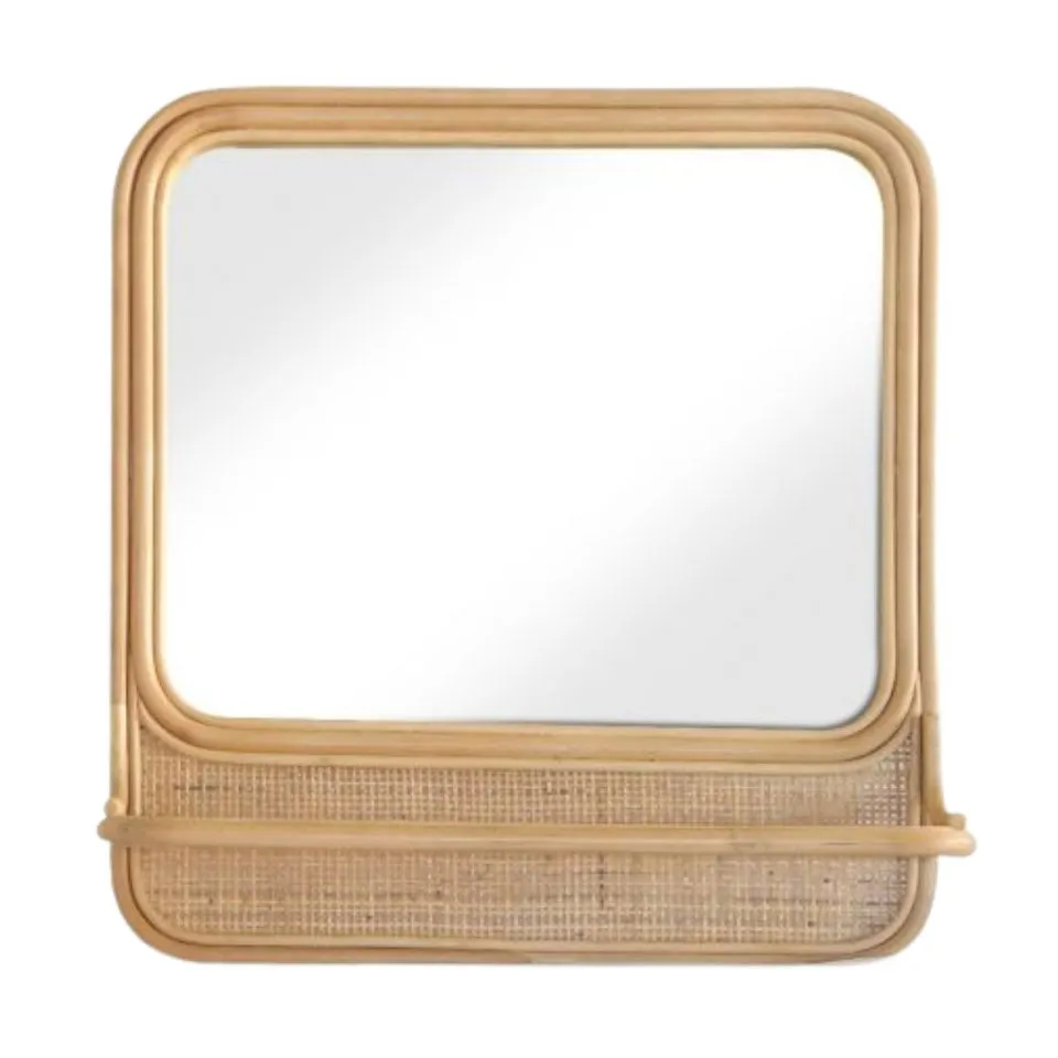 Square Rattan Mirror Hight Quality