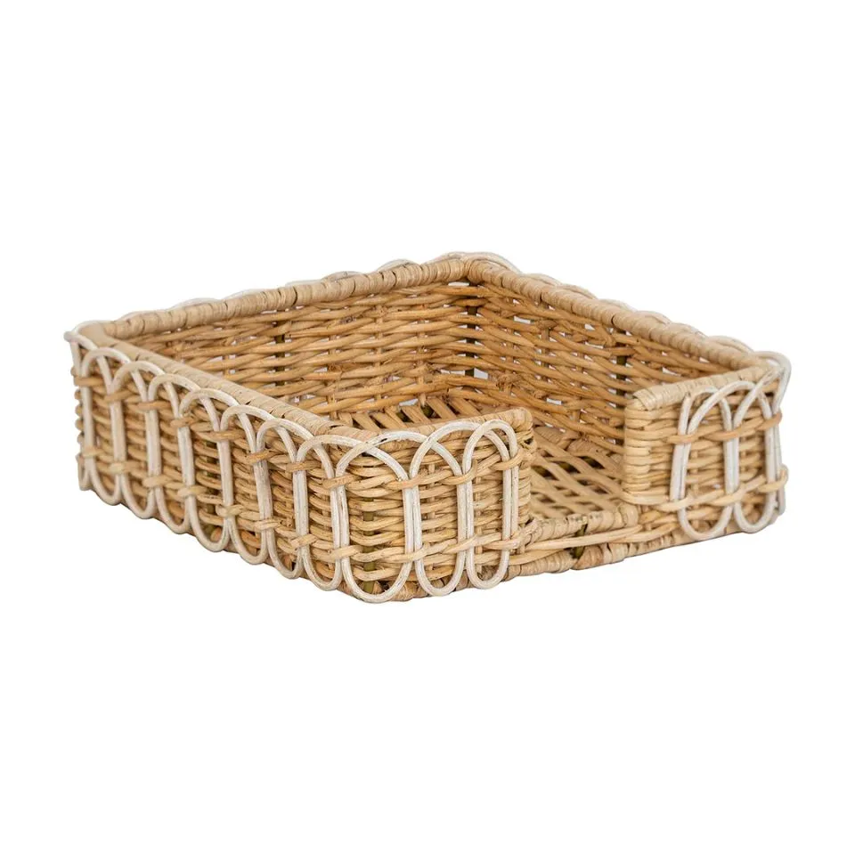 Square Rattan Napkin Holder Wholesaler