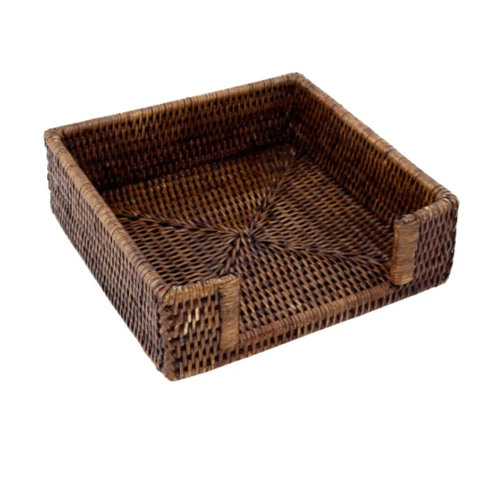 Square Rattan Napkin Holder Manufacturer