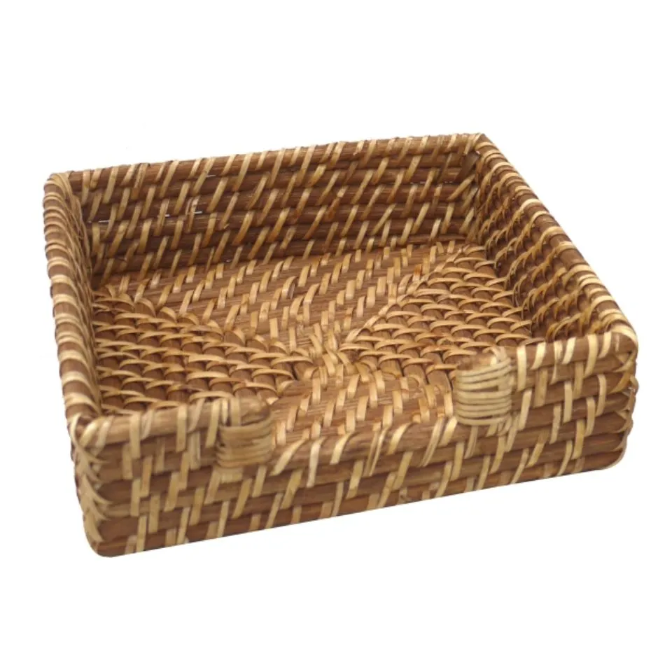 Square Rattan Napkin Holder Hight Quality