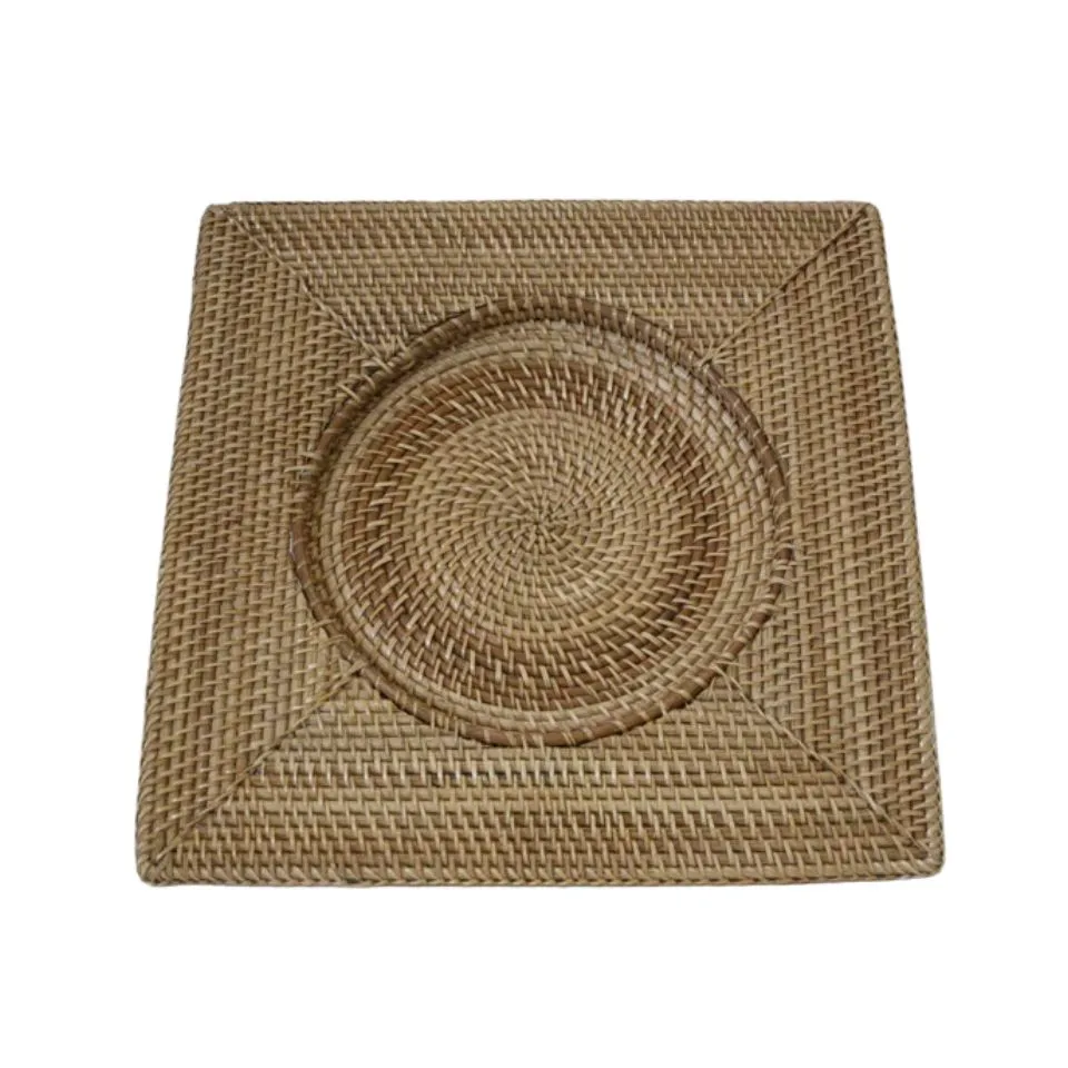 Square Rattan Placemats Low Moq