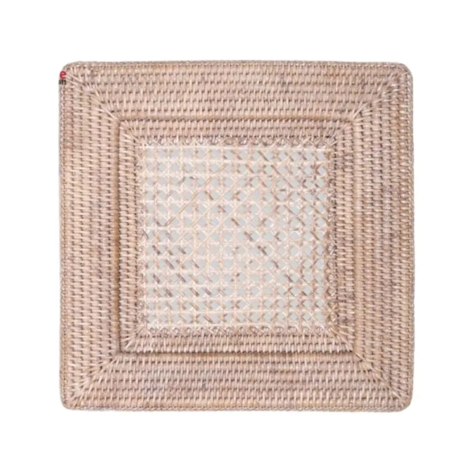 Square Rattan Placemats Short Lead Time