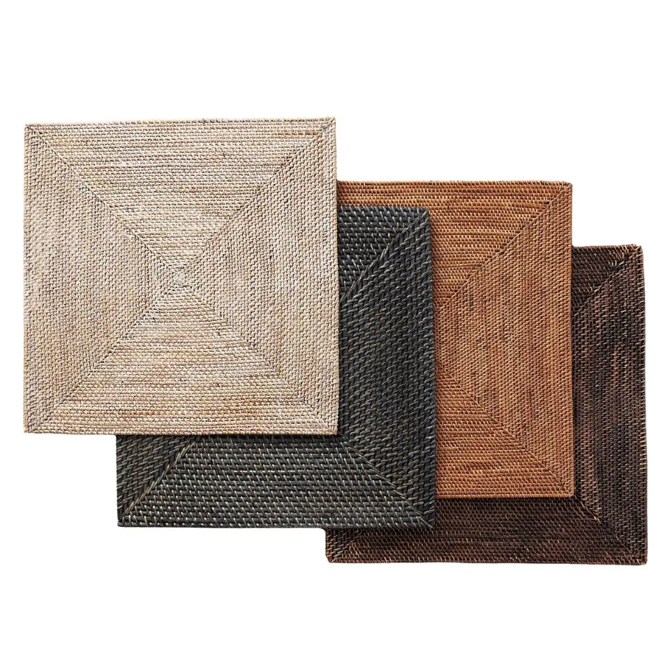 Square Rattan Placemats OEM