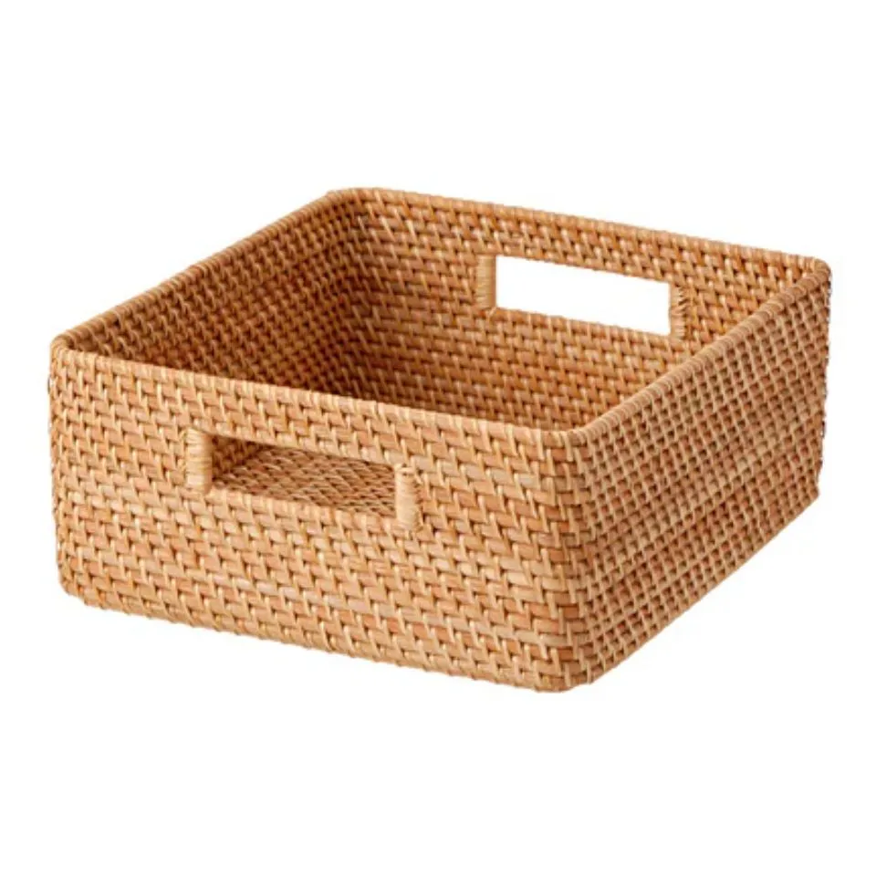 Square Rattan Storage Basket Vietnam