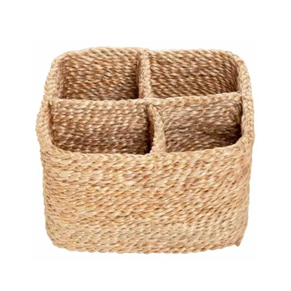 Square Seagrass Flatware Caddy Low Moq