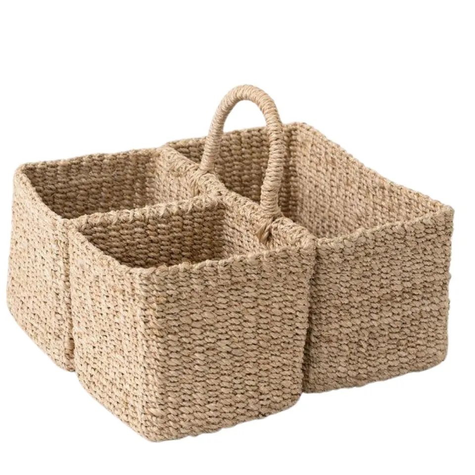 Square Seagrass Flatware Caddy Hight Quality