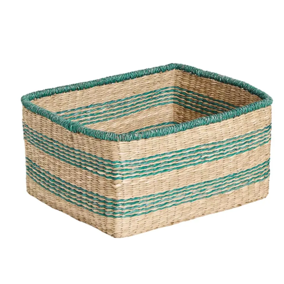 Square Seagrass Storage Basket Low Moq