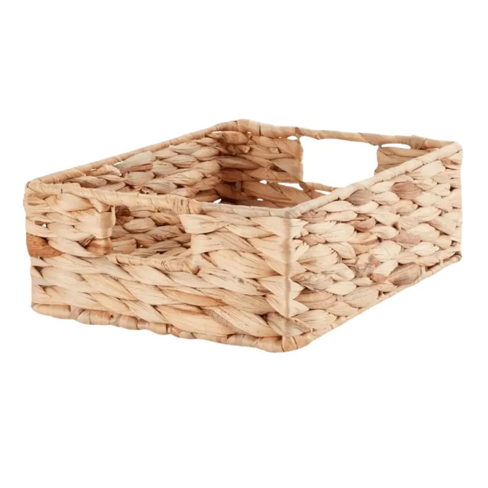 Square Water Hyacinth Baskets Custom