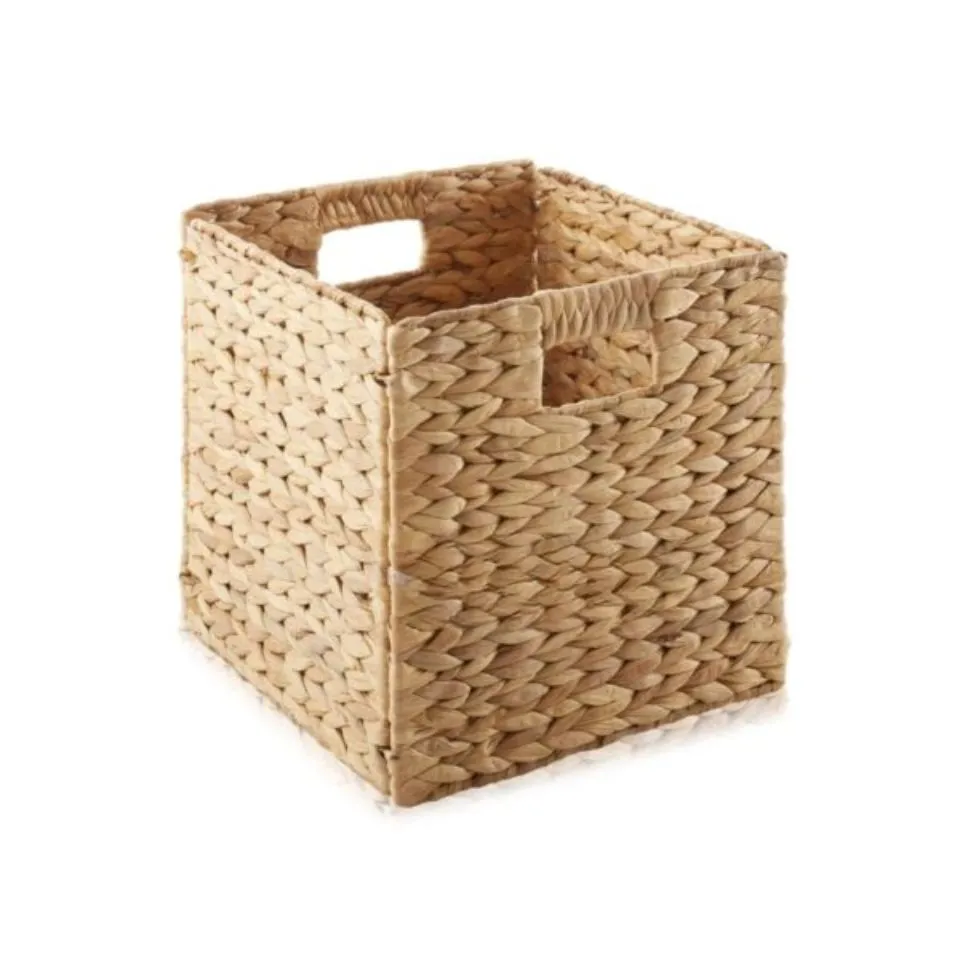 Square Water Hyacinth Baskets Short Lead Time