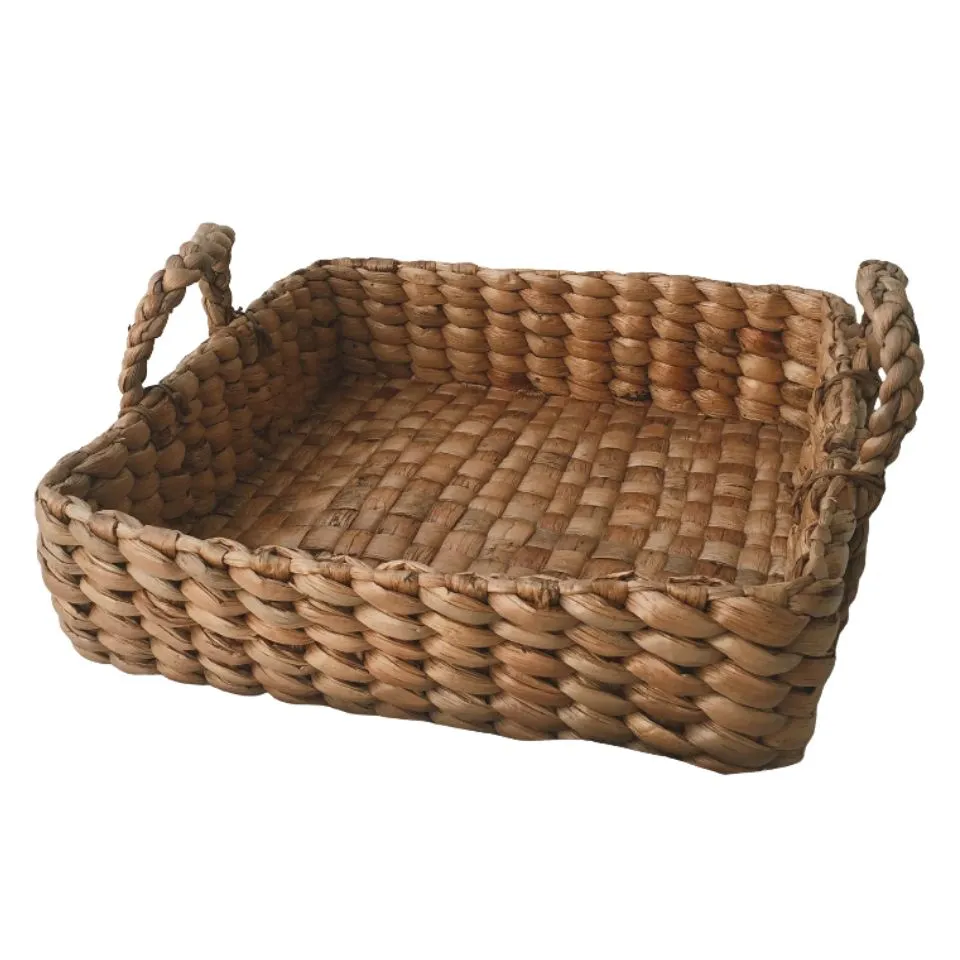 Square Water Hyacinth Tray Vietnam