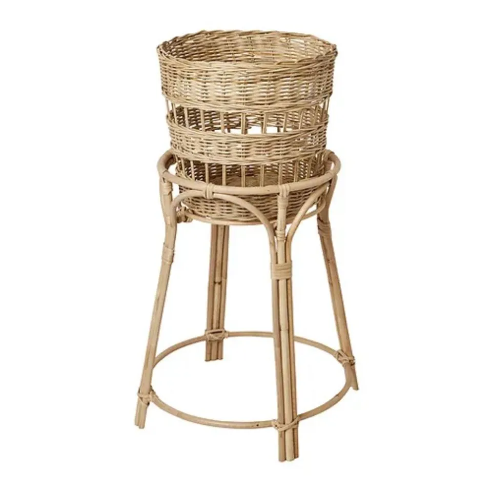 Tall Rattan Plant Stand Hight Quality