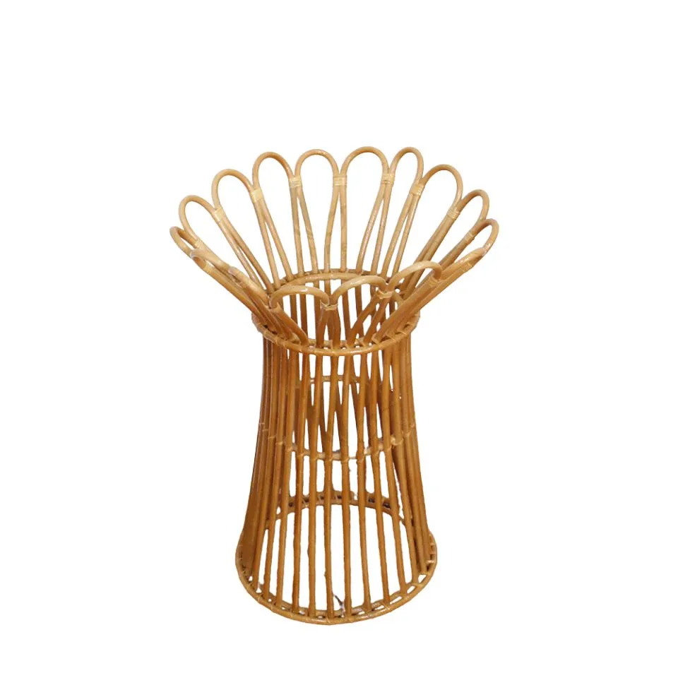Tall Rattan Plant Stand Handicraft