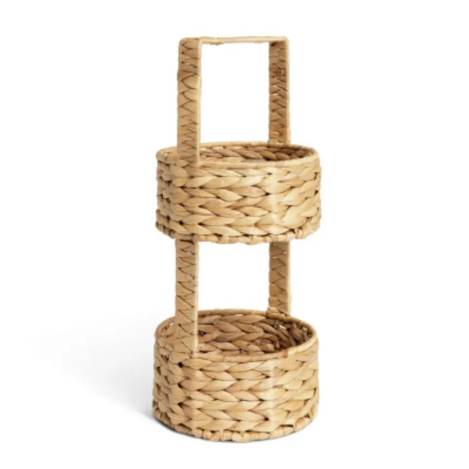 Tier Water Hyacinth Tray Custom