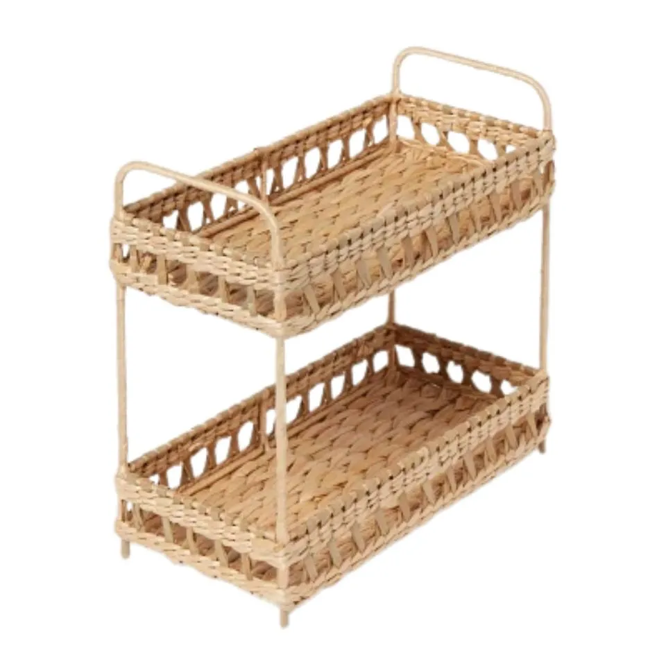 Tier Water Hyacinth Tray Hight Quality