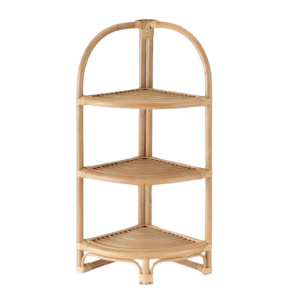 Tiered Rattan Corner Shelf Manufacturer