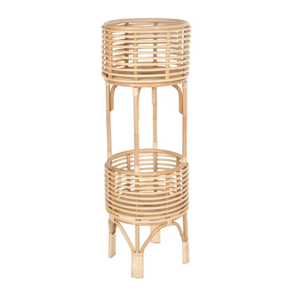 Tiered Rattan Plant Stand OEM