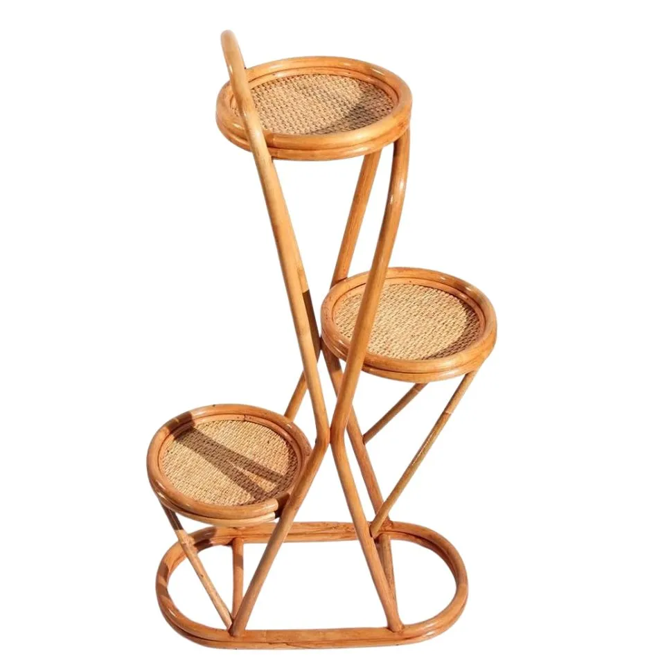 Tiered Rattan Plant Stand Short Lead Time