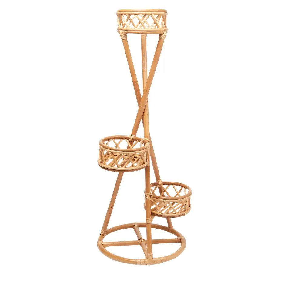 Tiered Rattan Plant Stand Manufacturer