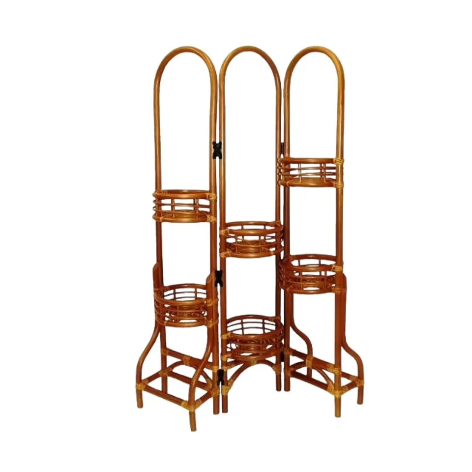Tiered Rattan Plant Stand Vietnam