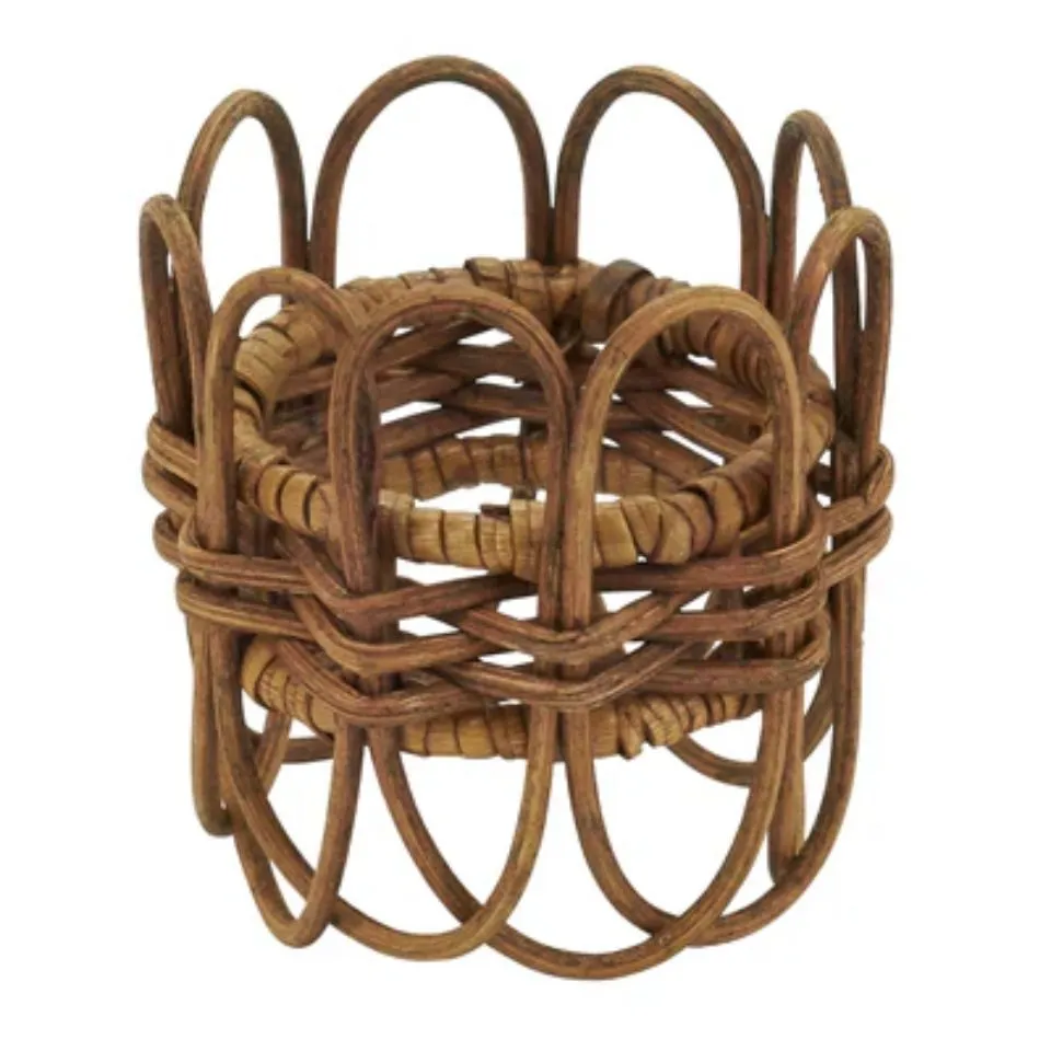 Twisted Rattan Napkin Rings Low Moq
