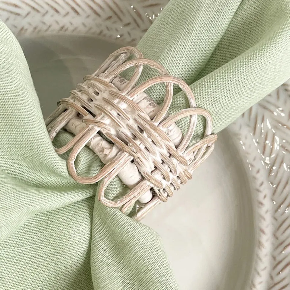 Twisted Rattan Napkin Rings Hight Quality