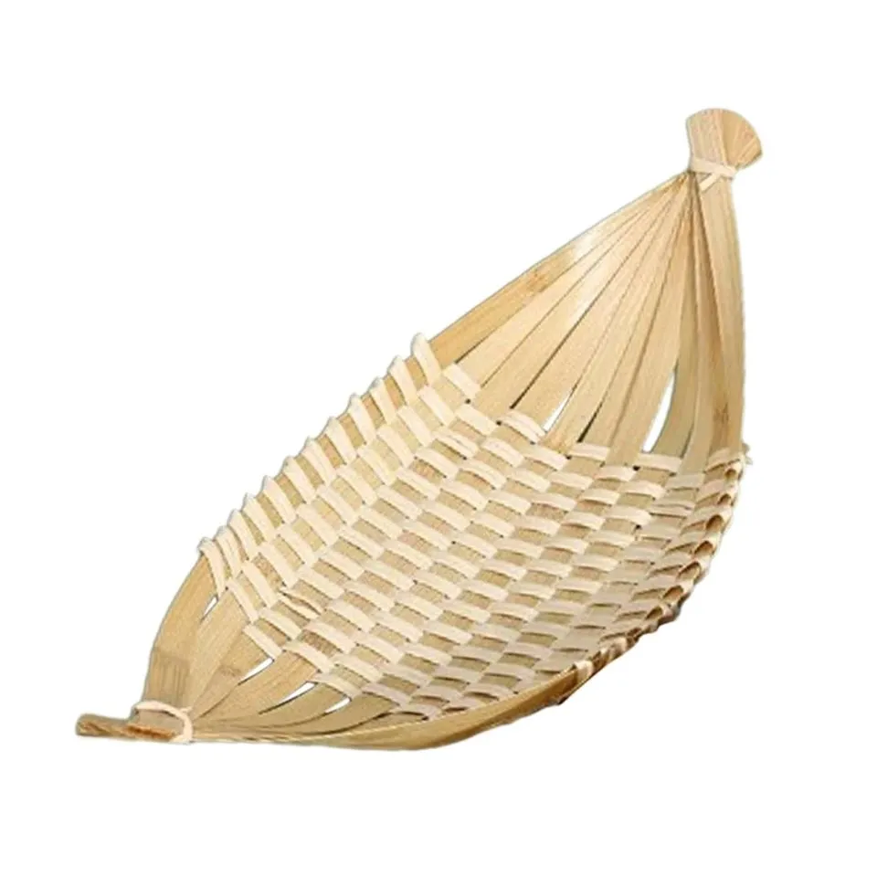 Unique Weaving Bamboo Tray Short Lead Time