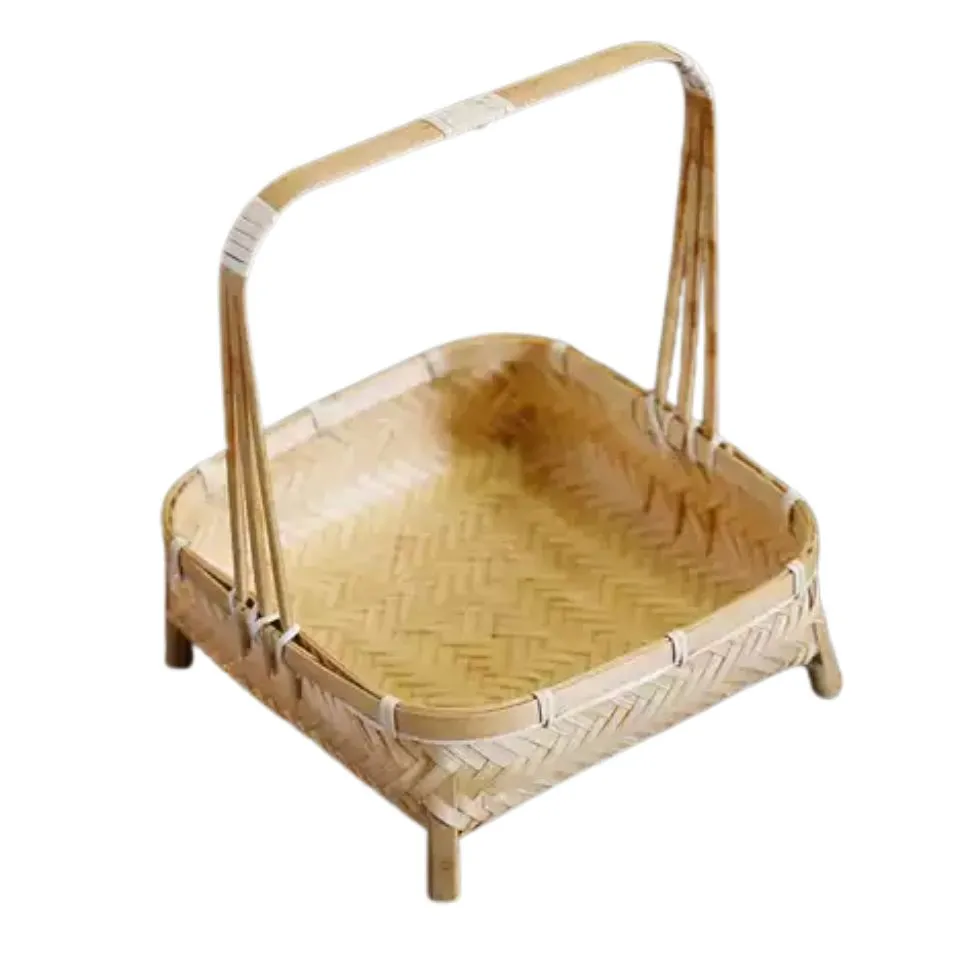 Unique Weaving Bamboo Tray Private Label