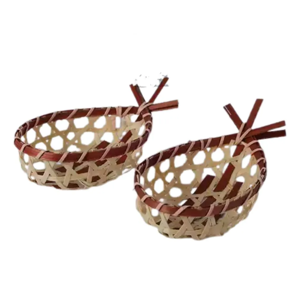 Unique Weaving Bamboo Tray Handicraft