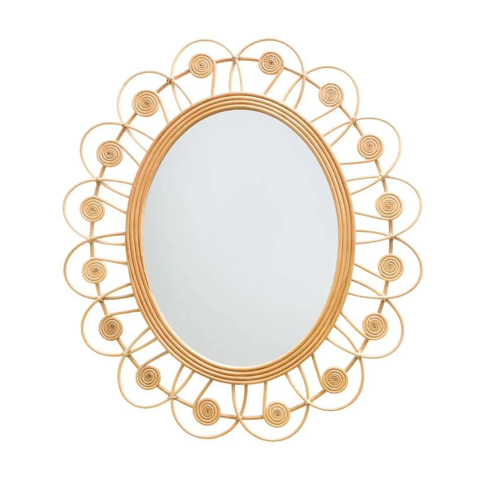 Vintage Style Rattan Mirrors Short Lead Time