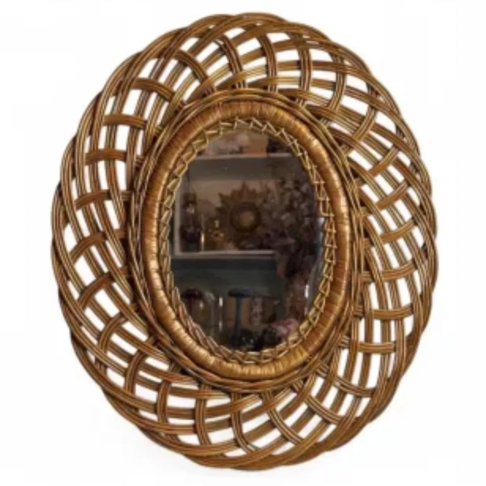 Vintage Style Rattan Mirrors Hight Quality