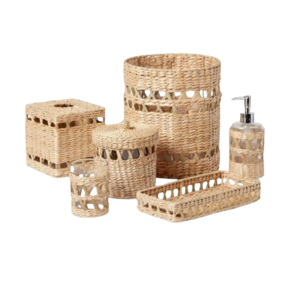 Water Hyacinth Bathroom Set Low Moq