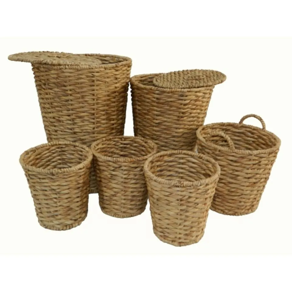 Water Hyacinth Bathroom Set Eco Friendly