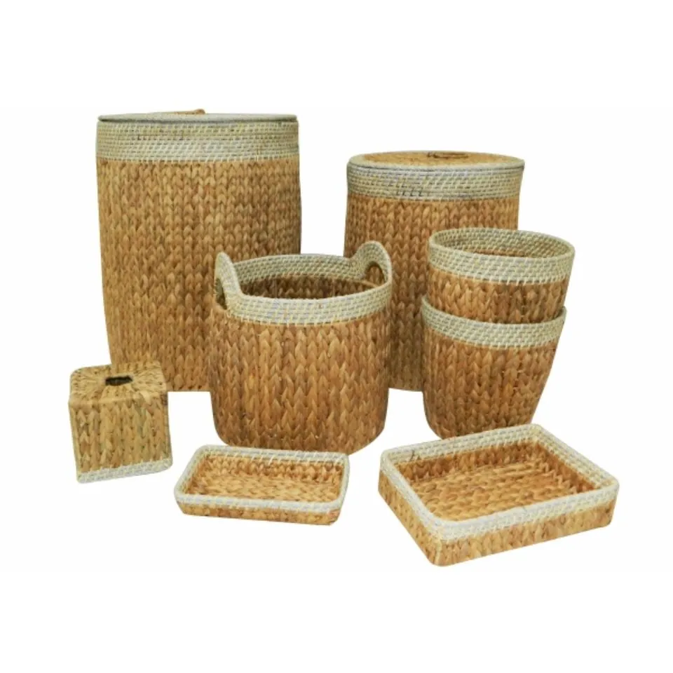 Water Hyacinth Bathroom Set Custom
