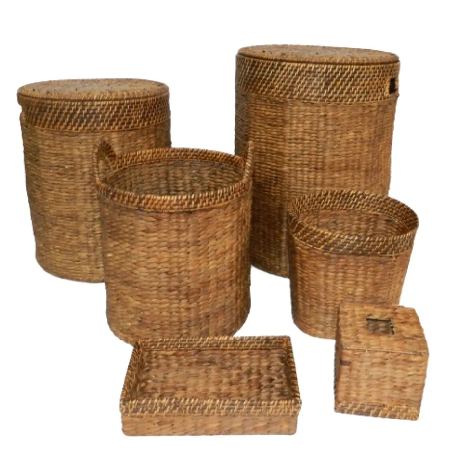 Water Hyacinth Bathroom Set Handicraft