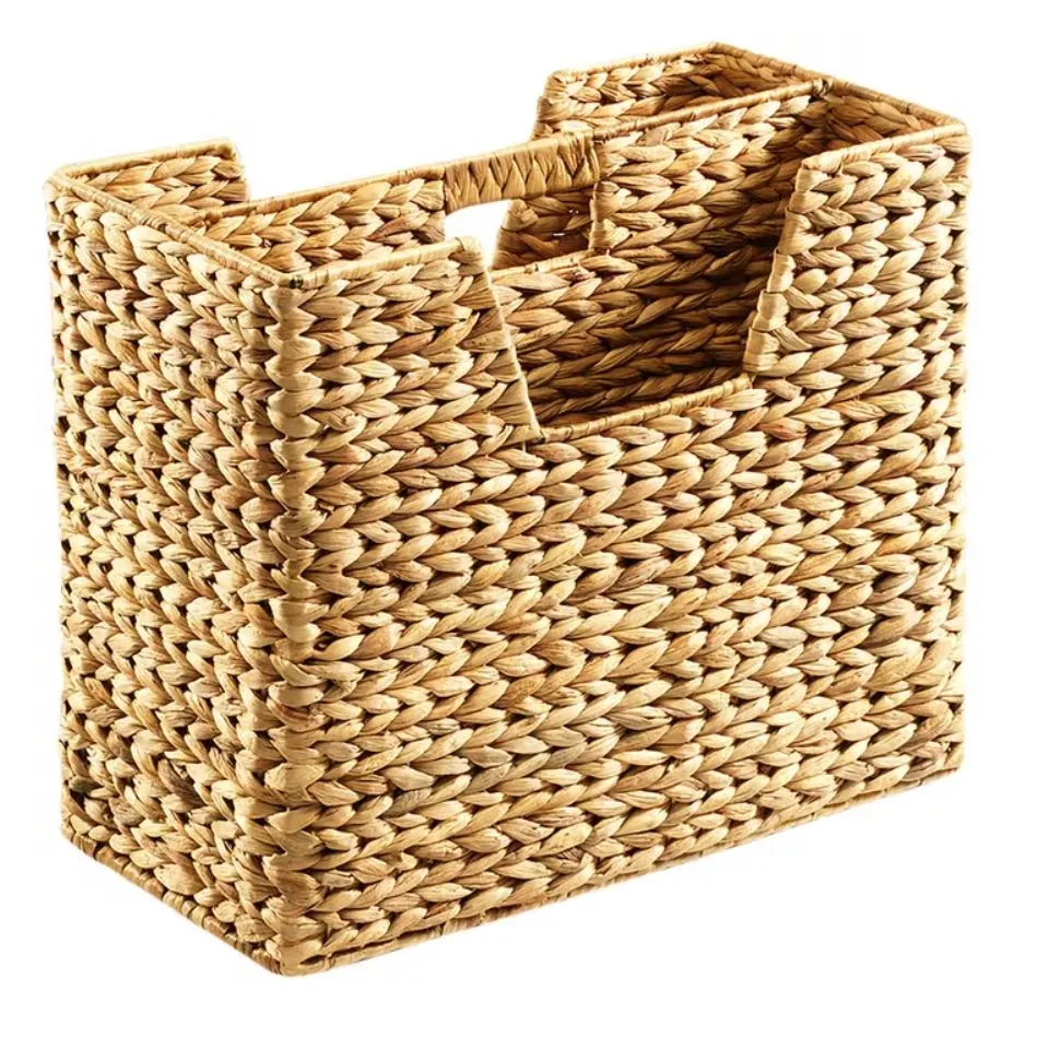 Water Hyacinth Desk Organizer Private Label