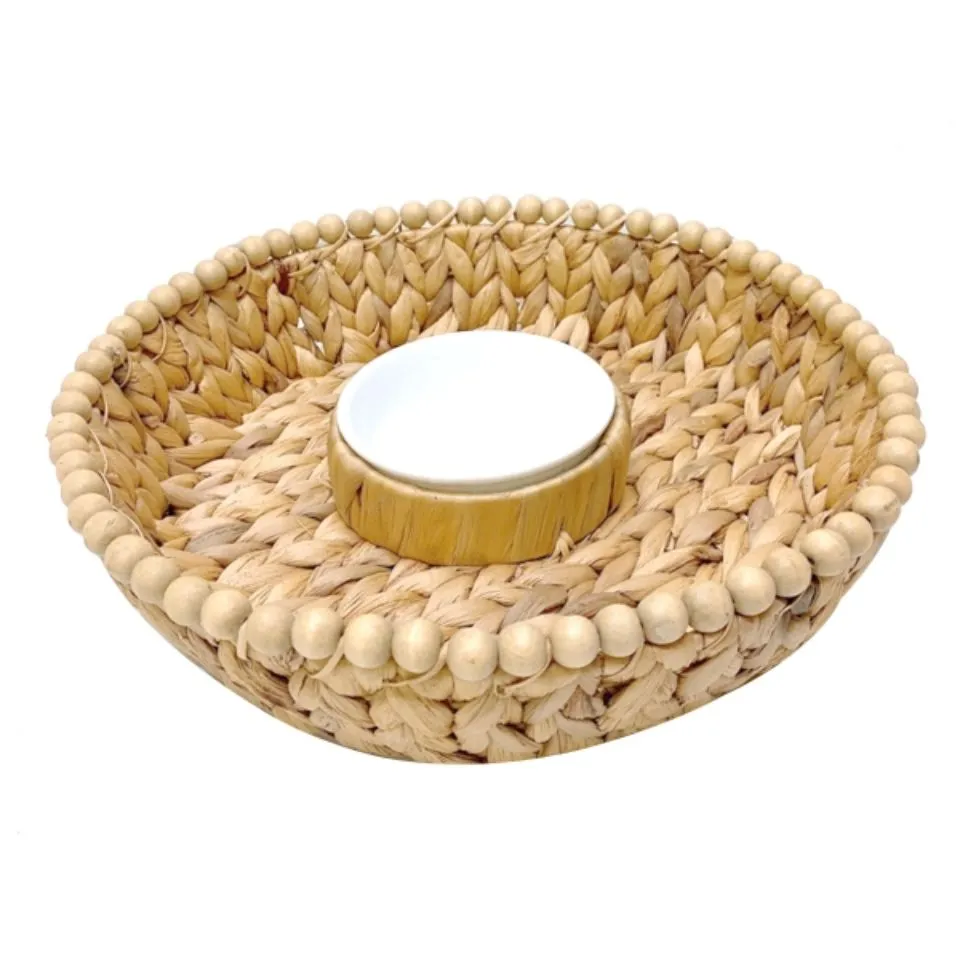 Water Hyacinth Dip And Chip Tray Low Moq