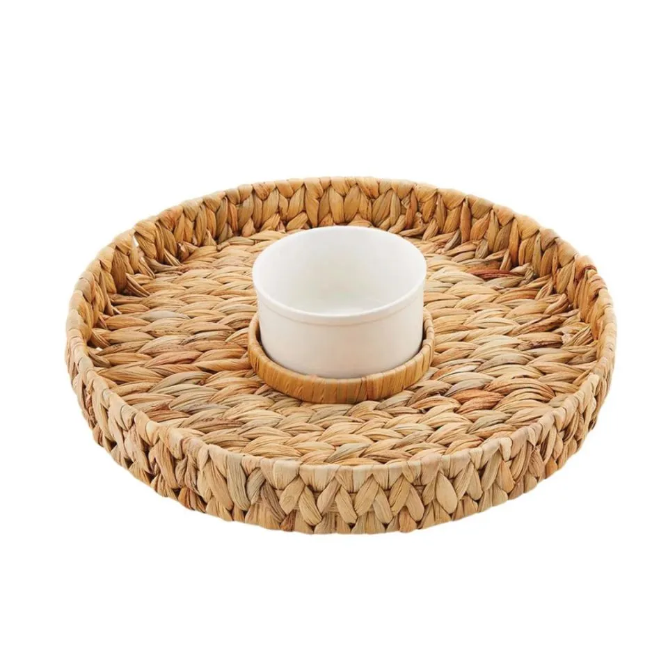 Water Hyacinth Dip And Chip Tray Manufacturer