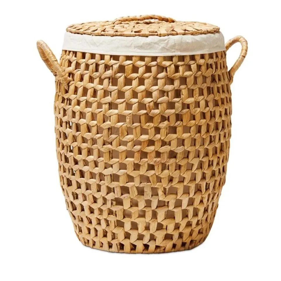 Water Hyacinth Laundry Baskets Handicraft