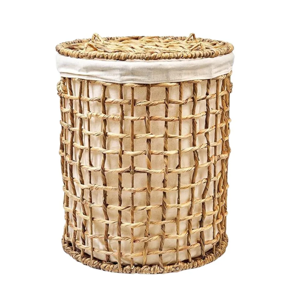 Water Hyacinth Laundry Baskets Vietnam