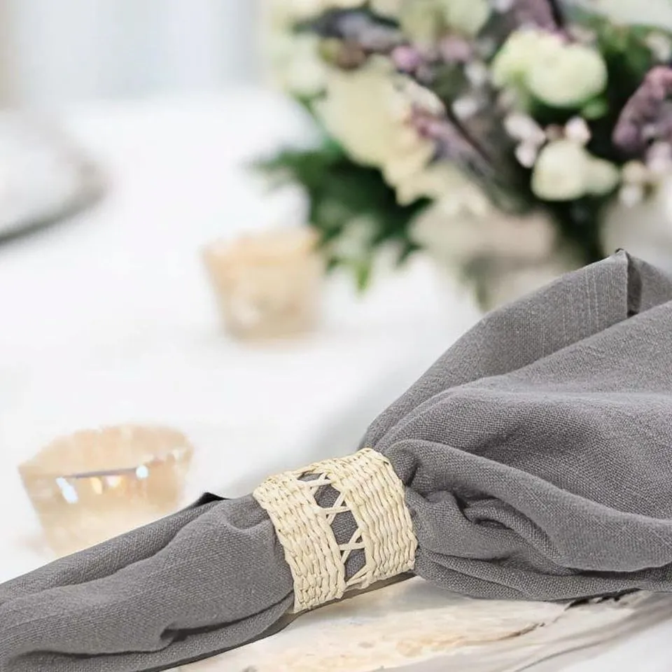 Water Hyacinth Napkin Rings OEM