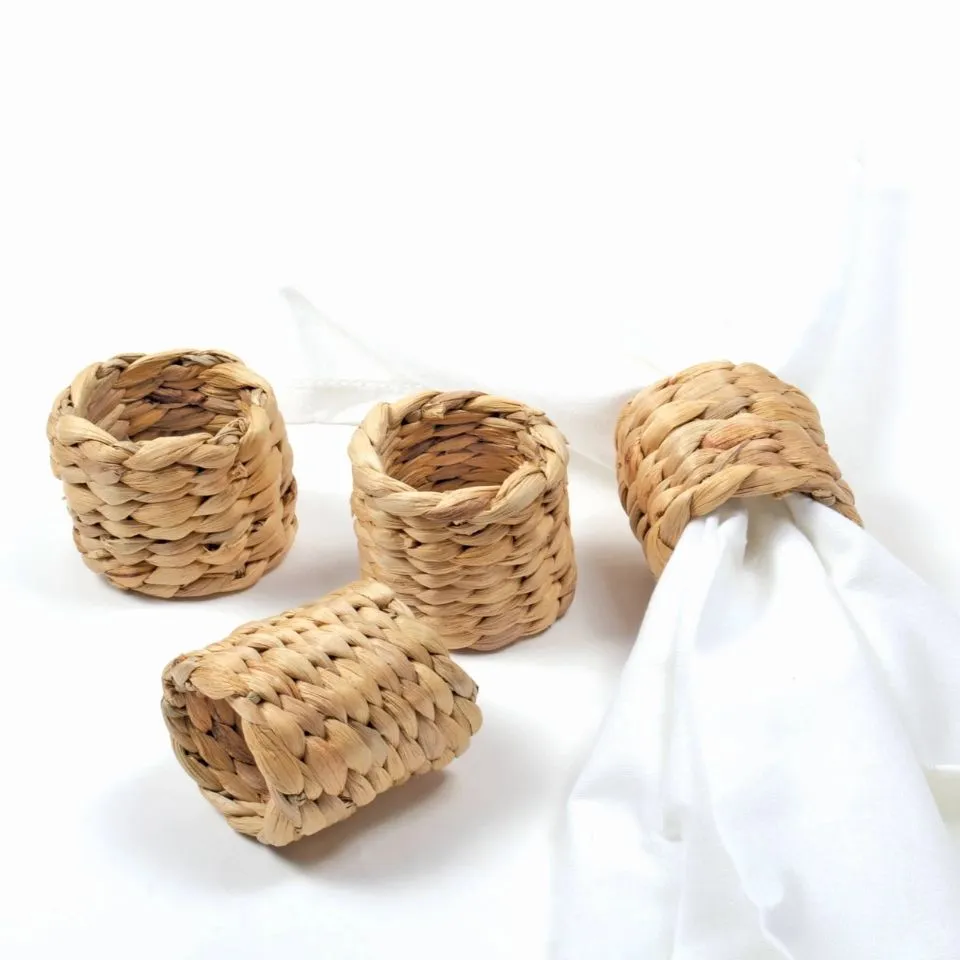 Water Hyacinth Napkin Rings Manufacturer