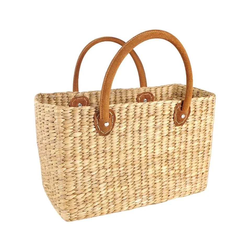 Water Hyacinth Rectangle Handbag Manufacturer