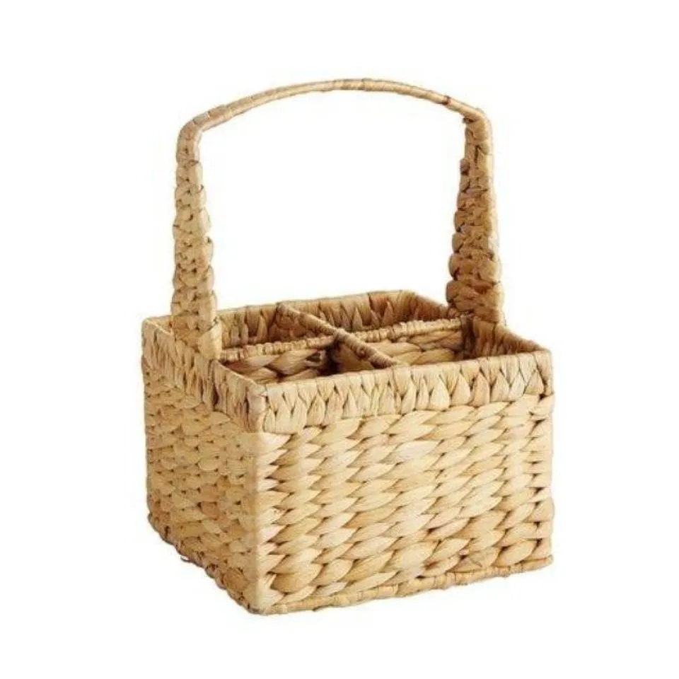 Water Hyacinth Square Flatware Caddy Manufacturer