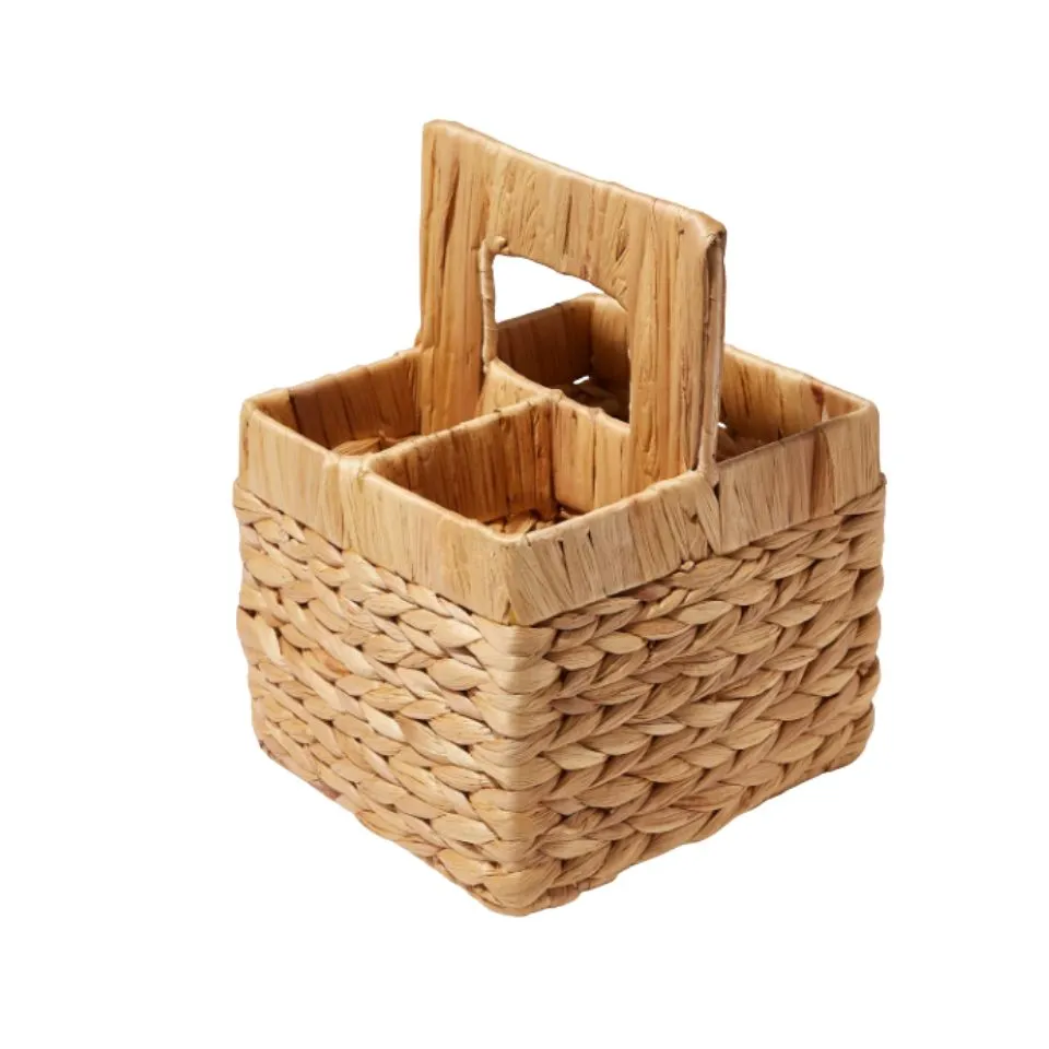 Water Hyacinth Square Flatware Caddy Vietnam